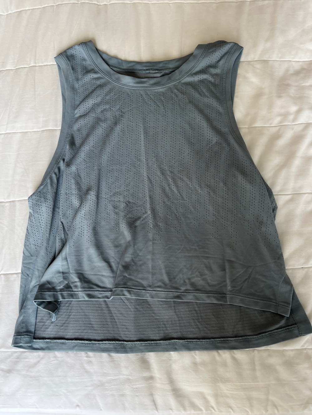 Lululemon Swiftly Open Hold Tank Top Slate Blue Gray, Size 8